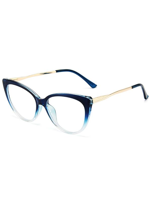 1 Pair Simple Eyeglasses for Everyday Use, Casual Cat Eye Frame with Anti-blue Light Lens Fashion Eyewear, Fashion Accessories