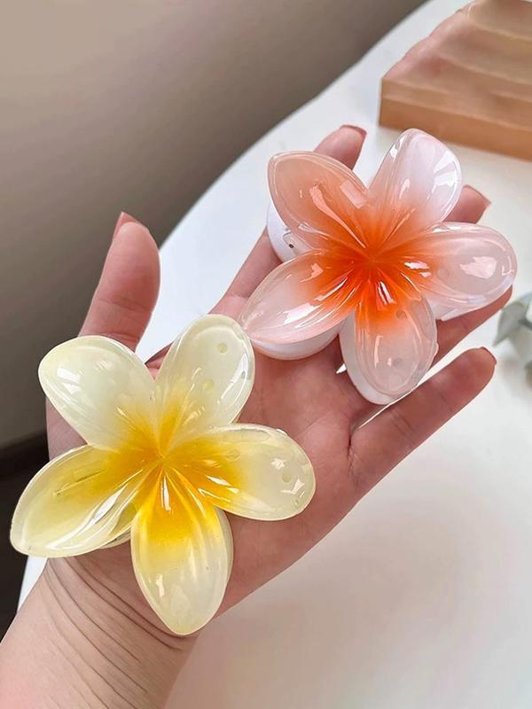 Fashionable Flower Design Hair Claw Clips for Summer, Casual and Versatile Hair Accessories for Women & Girls, Minimalist Headwear Suitable for Thick Hair for Back To School for Fall 2024, Fall Outfits, Fall Freshness