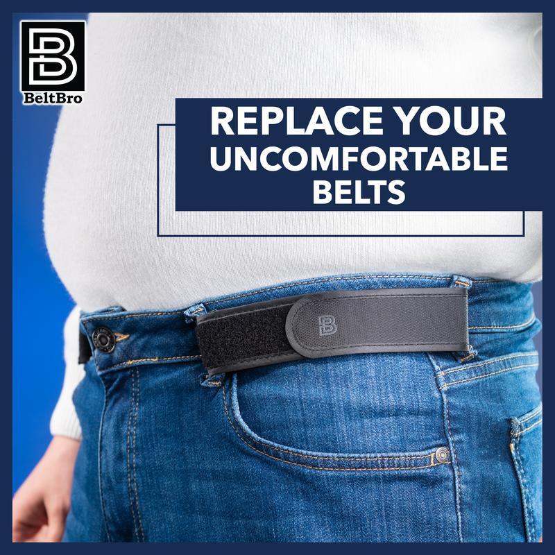 BeltPro No Buckle Belt -Fits 1.5 InchBelt Loops, Easy To Use