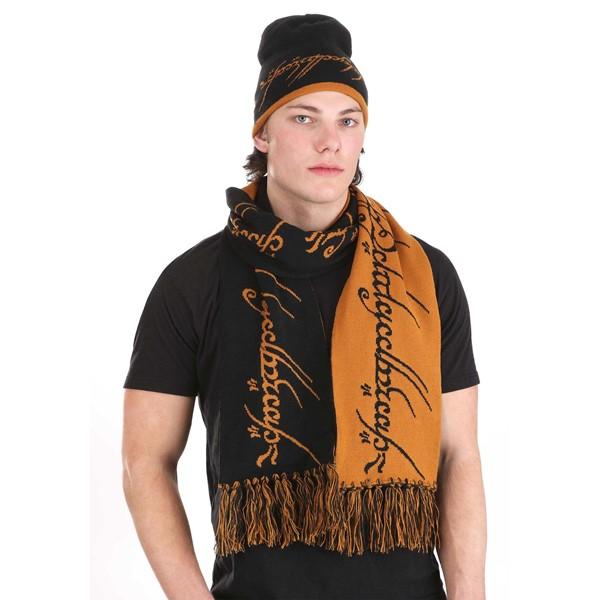 Lord of the Rings One Ring Knit Hat and Scarf Set