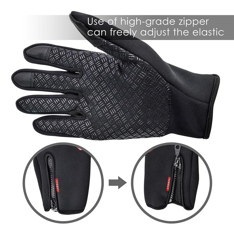 Winter Gloves Touch Screen Water Resistant Windproof Thermal Anti-Slip Lightweight Gloves  for Running Cycling Driving Hiking for Men Women