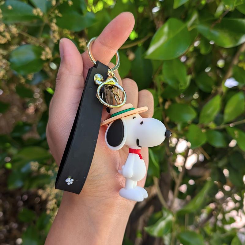 Snoopyy Cartoon Dog Profession Figure Keychain | Cartoon Character Keyring for Keys and Bags | Peanuts Fan Accessory