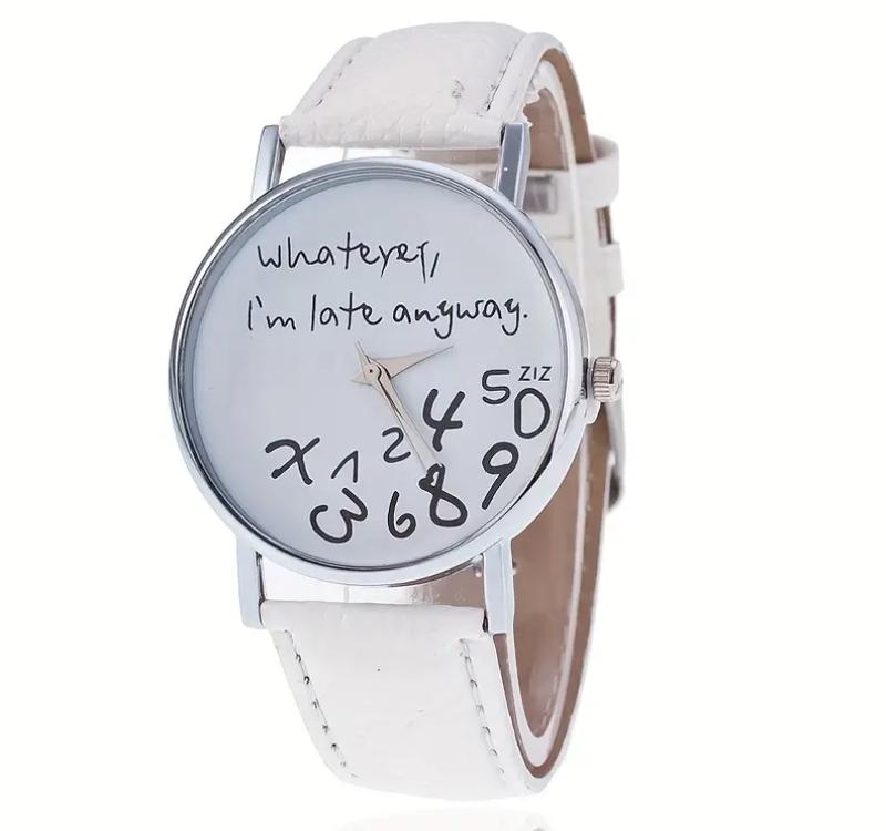 Quirky Timekeeper Watch - Unisex Analog Quartz Watch with Humorous 