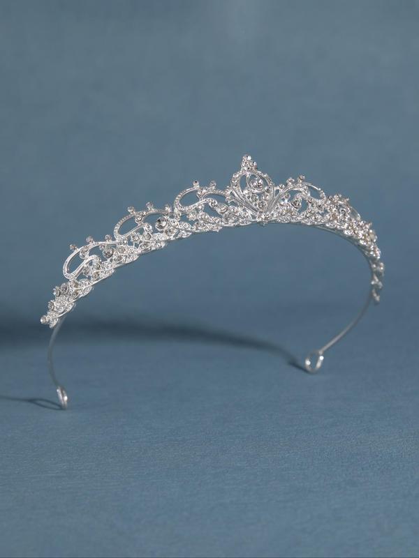 Rhinestone Crown Tiara for Wedding, Bridal Party & Formal Occasions, Elegant All-match Fashion Accessories for Women