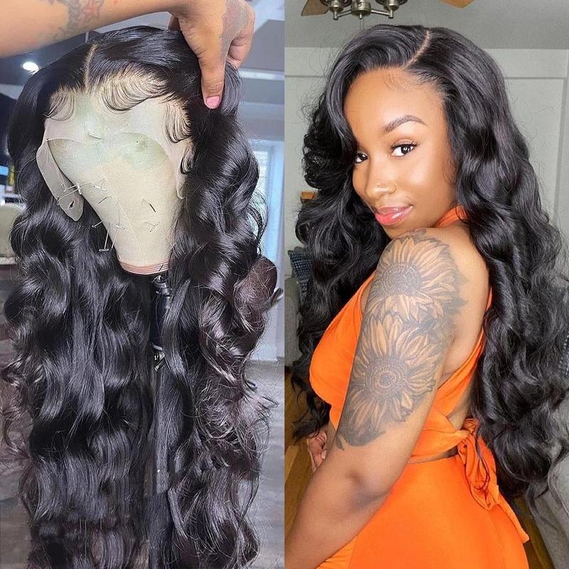 Bling Hair Fashion 32inch Body Wave Lace Front Wigs for Women Human Hair 13x6 13x4 Lace Front Wig with Pre Plucked Natrural Hairline for Women