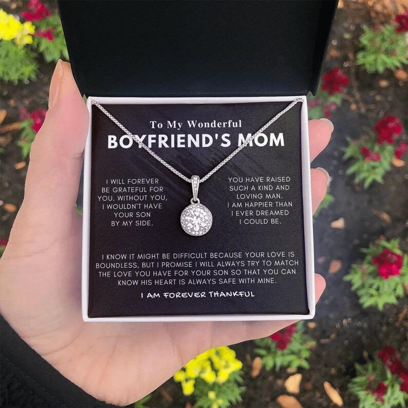 To my Boyfriends Mom Necklace, Mothers Day Gift for Boyfriend's Mom, Christmas, Birthday Gift for Future Mother in Law