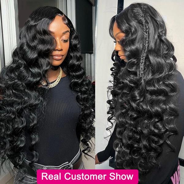 Thick Loose Deep Wave Human Hair Bundles 100% Raw Human Hair Weave Extensions 3 4 Bundles Deals