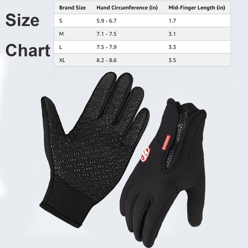 Winter Gloves Touch Screen Water Resistant Windproof Thermal Anti-Slip Lightweight Gloves  for Running Cycling Driving Hiking for Men Women