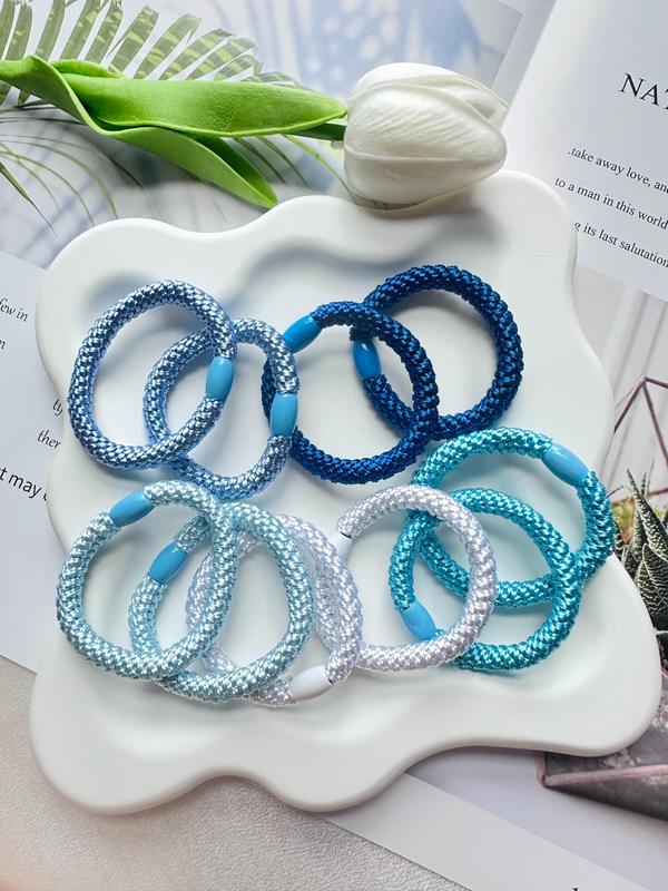 Solid Color Braided Hair Tie, Minimalist Headwear Suitable for Thick Hair, Fashion Hair Accessories for Party, Daily Clothing Decor