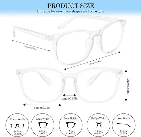 1 pack Gaming glasses, available for both men and women, fashion glasses, everyday style, affordable glasses