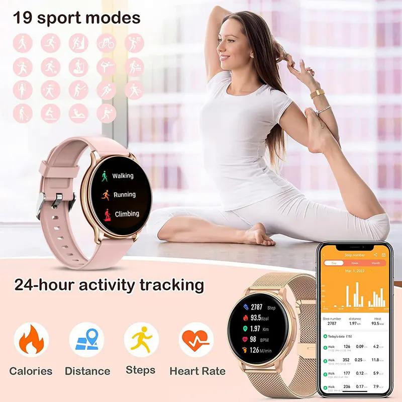 MRS Bluetooth Call Smart Watch Women Custom Dial Watches Men Sport Fitness Tracker Heart Rate Smartwatch For Android IOS Y22