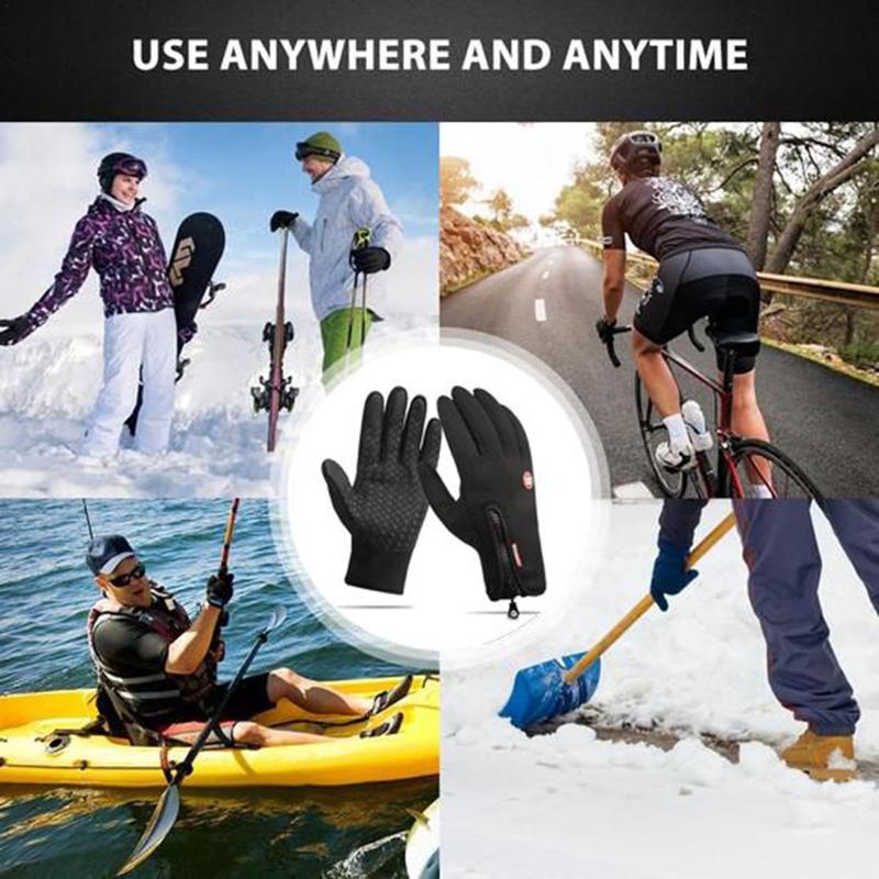 Winter Gloves Touch Screen Water Resistant Windproof Thermal Anti-Slip Lightweight Gloves  for Running Cycling Driving Hiking for Men Women