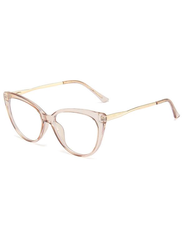 1 Pair Simple Eyeglasses for Everyday Use, Casual Cat Eye Frame with Anti-blue Light Lens Fashion Eyewear, Fashion Accessories