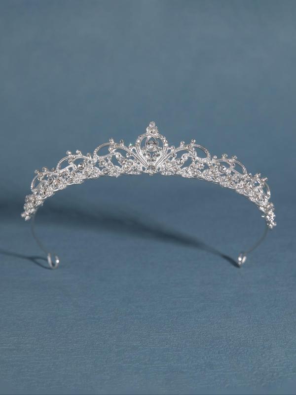 Rhinestone Crown Tiara for Wedding, Bridal Party & Formal Occasions, Elegant All-match Fashion Accessories for Women