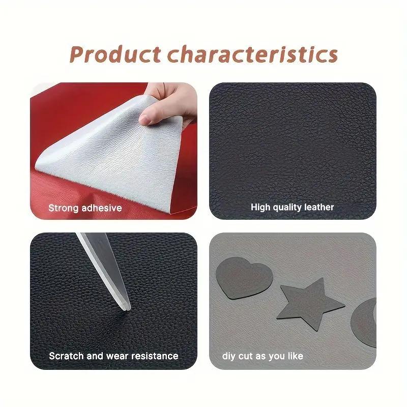 Self-adhesive Faux Leather Repair Patch Kit, Durable Waterproof Leather Patch for Sofa, Car, Seat, Furniture, Bag, Shoes, Motorcycle, and Jacket Restoration, Christmas Gift