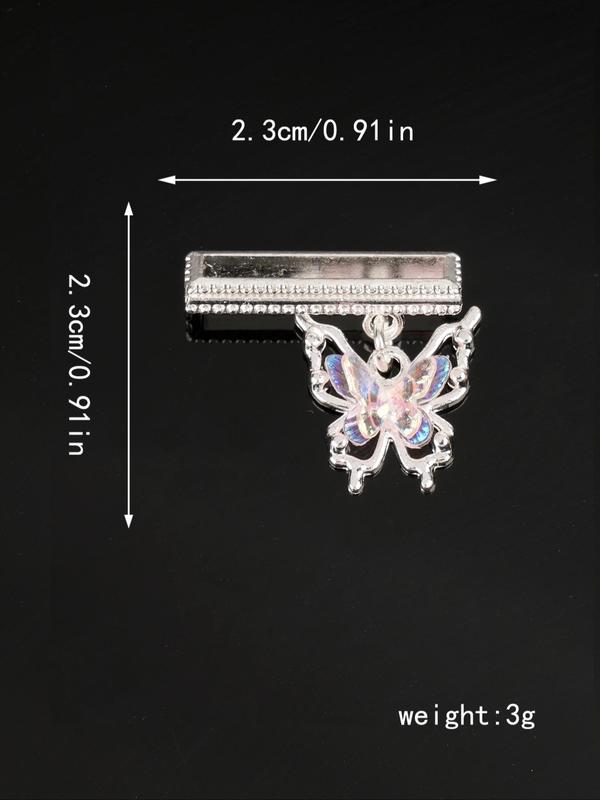 Butterfly Design Watch Band Charm, Rhinestone Decor Watch Band Charm for Women, Trendy All-match & Exquisite Watch Accessories for Birthday Gift