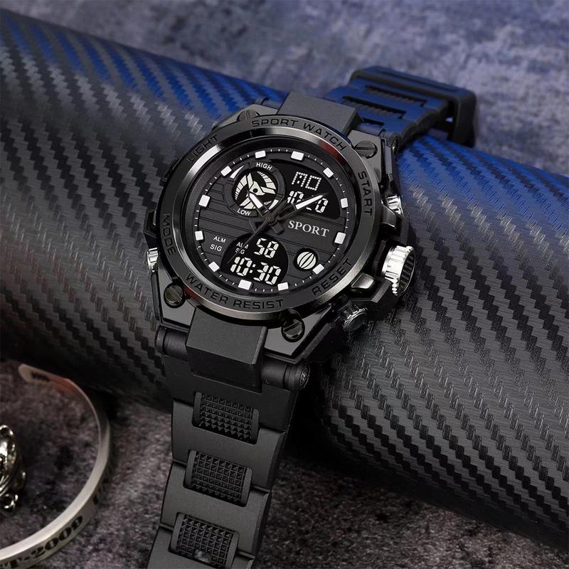 SMelody Trendy Design 2024 New Arrival Alarm Mode Sports Hand Clock For Men Analog Digital Display Fashion Watch