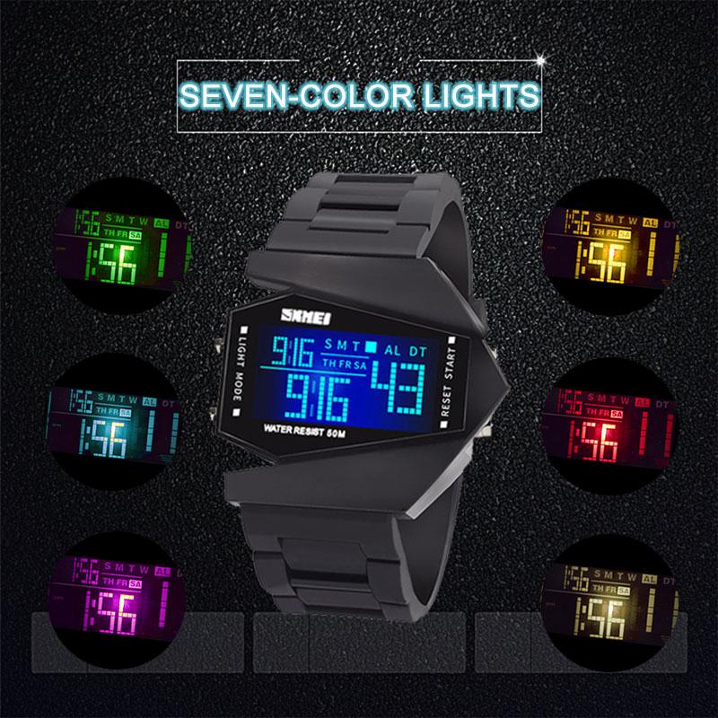 SMelody Airplane Watch LED Light Waterproof Alarm Calendar