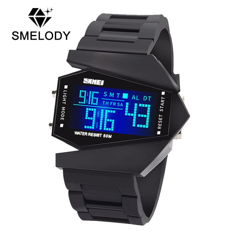 SMelody Airplane Watch 7Colors LED Light Waterproof Alarm Calendar