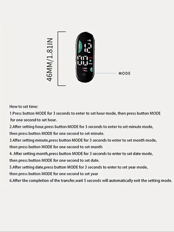 Couple's Minimalist Temperament Digital Watch, Fashionable Digital Watch for Men & Women, Trendy All-match & Exquisite Watch Set for Birthday Gift, without Box