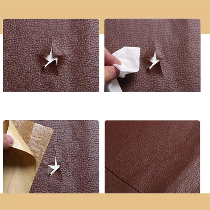 Leather Repair Patch, 20X54 Inch Repair Patch Self Adhesive Waterproof, DIY Large Leather Patches for Couches, Furniture, Kitchen Cabinets, Wall