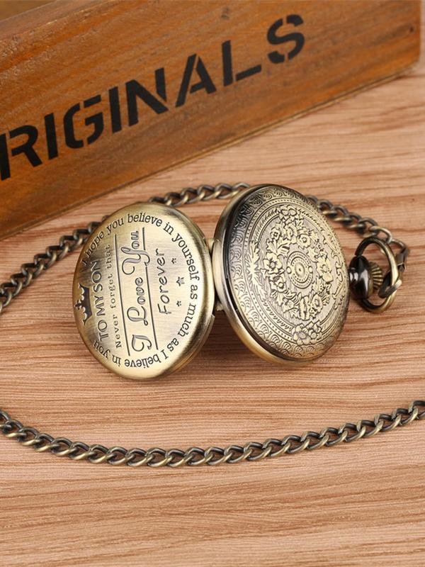 Cute Retro Pocket Watch As Gift, Trendy Vintage Pocket Watch, Chic All-match Accessories for Daily Use for the Beloved with Box