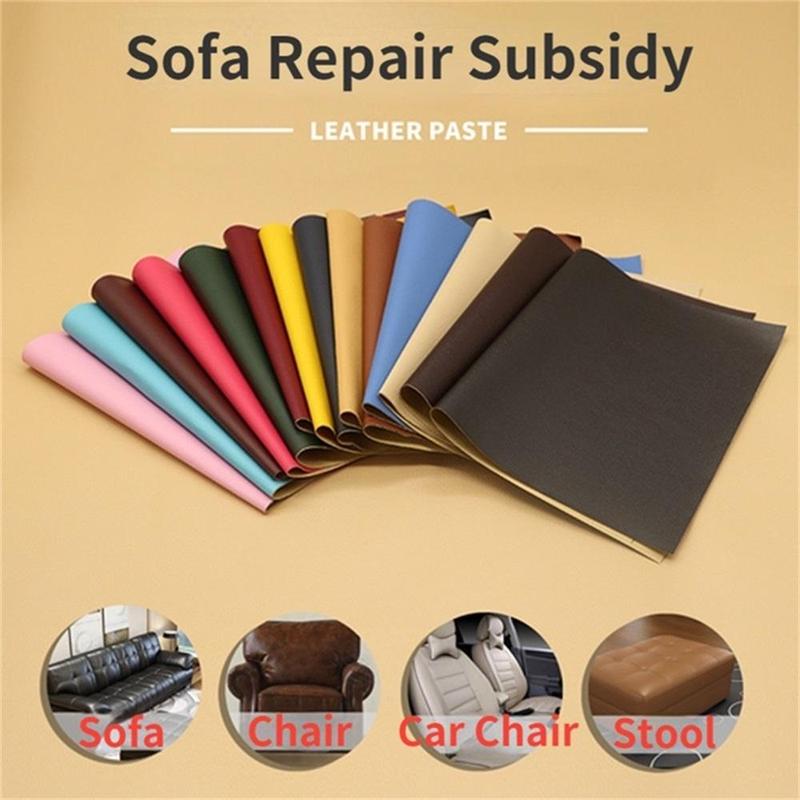 Faux Leather Sticker, 1 Count Self-adhesive Stretchable Faux Leather Repair Patch, Waterproof Sticker For Sofa & Car Seat & Bag, Dorm Essentials, Room Decor