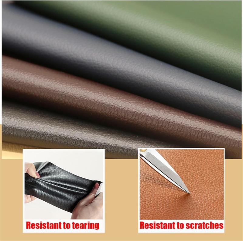 Leather Repair Patch, 20X54 Inch Repair Patch Self Adhesive Waterproof, DIY Large Leather Patches for Couches, Furniture, Kitchen Cabinets, Wall