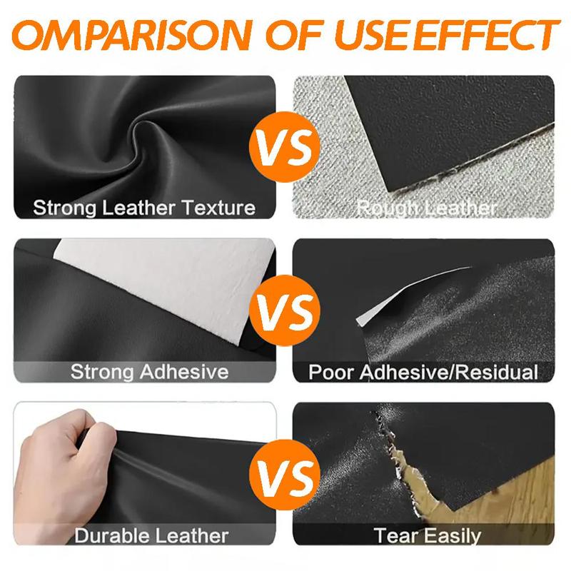 Self-adhesive Faux Leather Repair Patch Kit, Durable Waterproof Leather Patch for Sofa, Car, Seat, Furniture, Bag, Shoes, Motorcycle, and Jacket Restoration, Christmas Gift