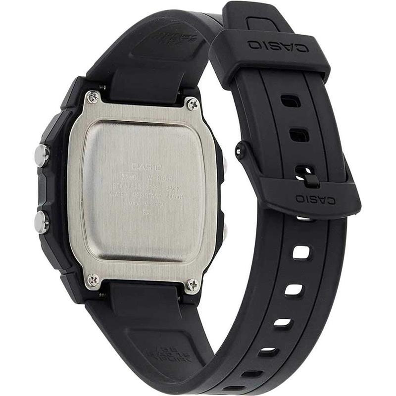 Casio Collection Unisex Digital Watch, Black, Black - Day-Date, Stop Watch, Dual Time, Alarm, Light