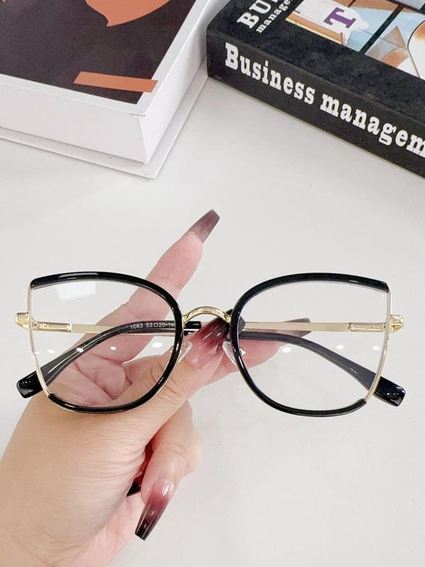 Fashionable Butterfly Frame Glasses, Trendy Casual Eyeglasses for Women & Men, Fashion Eyeglasses for Work, Daily Clothing Decor, Perfect for Student Daily Use