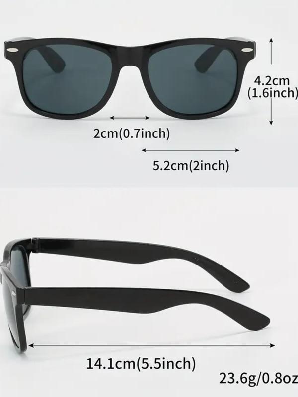 Men's Classic Style Sunglasses Set, Trendy Casual Sunglasses for Everyday Use, Fashion Accessories for Outdoor Activities