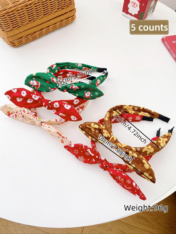 Cute Cartoon Pattern Hair Hoops, Christmas Themed Hair Accessories for Women & Girls, Fashion Hair Accessories for Party, Daily Clothing Decor