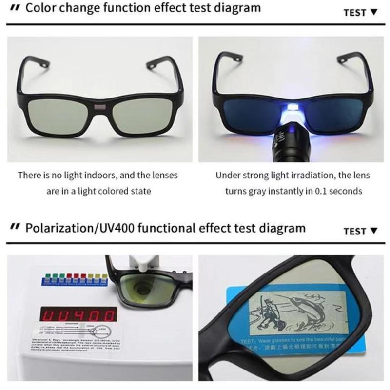 [0.1s Smart Color Change]Polarized sunglasses for men women，2024 New SquareFrame Fashion Glasses Trends 2024 forWomen, Travel Accessories for SummerVacation Wear, Fall Outfits, Fall Freshness