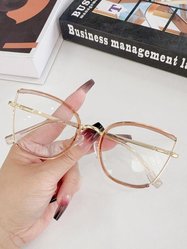 Fashionable Butterfly Frame Glasses, Trendy Casual Eyeglasses for Women & Men, Fashion Eyeglasses for Work, Daily Clothing Decor, Perfect for Student Daily Use