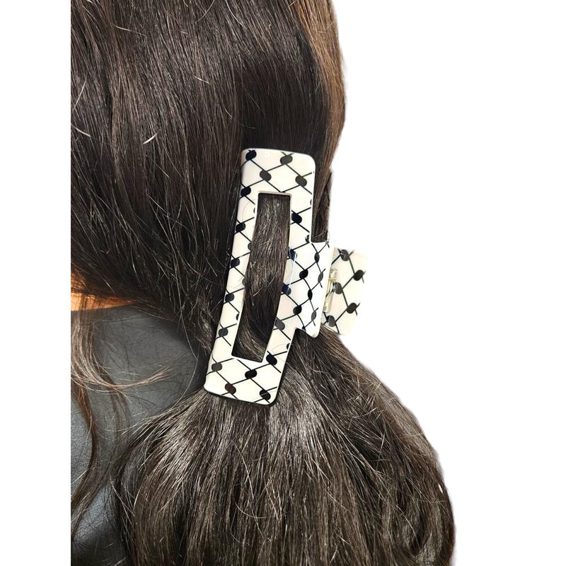 Keffiyeh Hair Clip Large Hatta kufiya Hair Claw