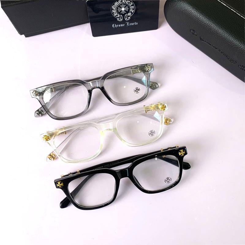 Chr0me Heart glasses, unisex cross square frame retro glasses