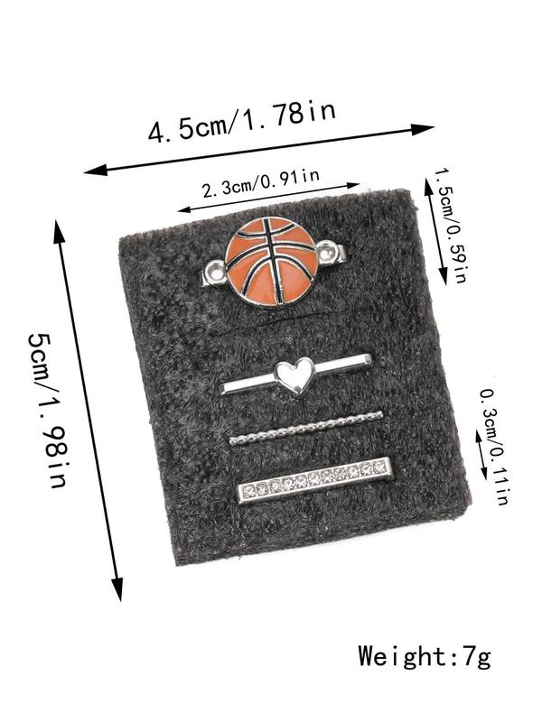 Basketball Charm Watchband Decoration Ring, Fashion Watch Band Accessories for Women & Men, Trendy All-match & Exquisite Watch Band Accessories for Birthday Gift