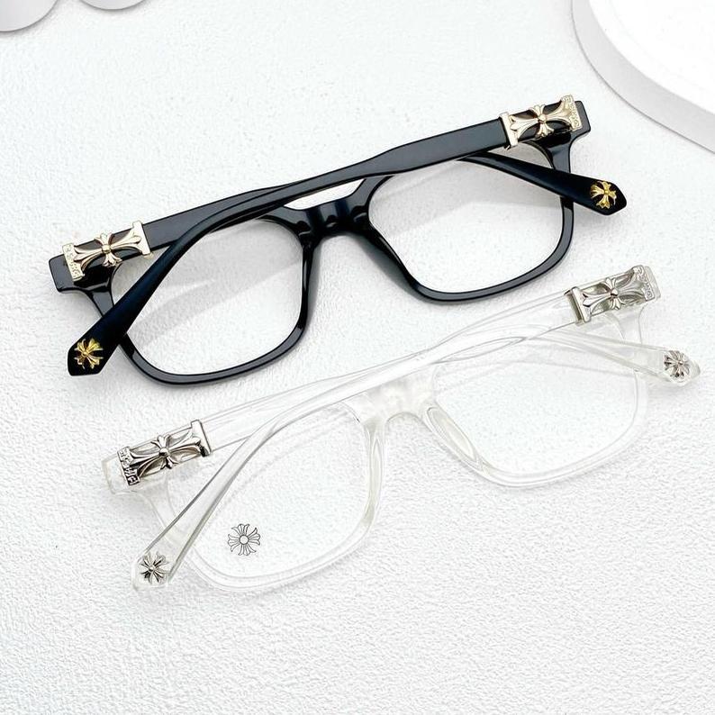 Chr0me Heart glasses, unisex cross square frame retro glasses