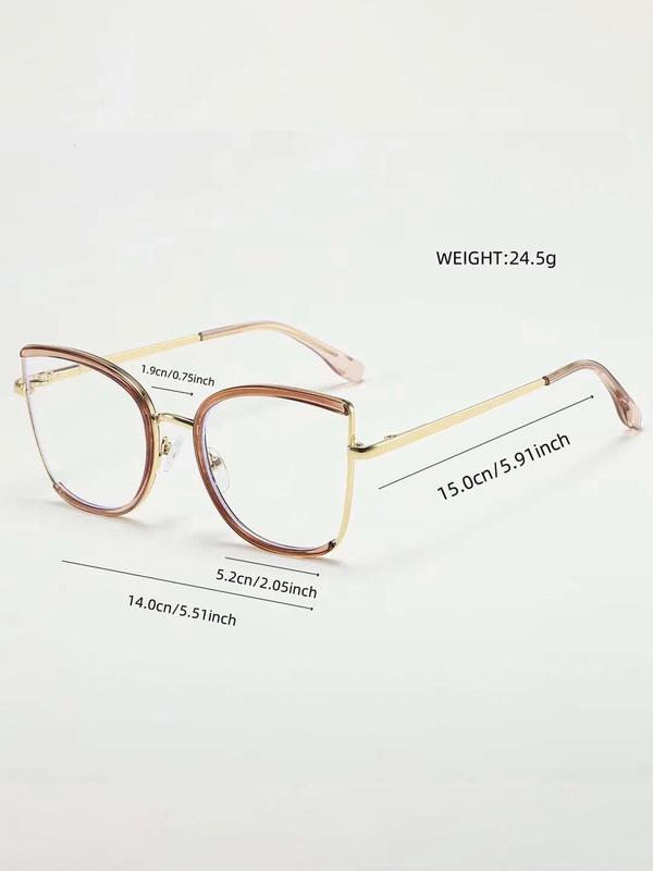 Fashionable Butterfly Frame Glasses, Trendy Casual Eyeglasses for Women & Men, Fashion Eyeglasses for Work, Daily Clothing Decor, Perfect for Student Daily Use