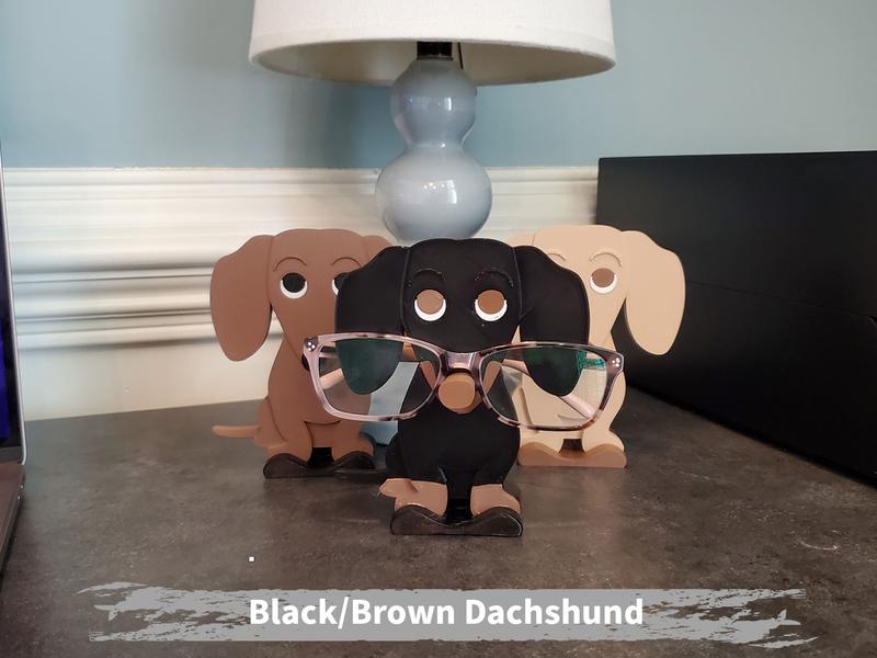 Dachshund Eyeglass or Sunglass holder, Unique Gift Idea