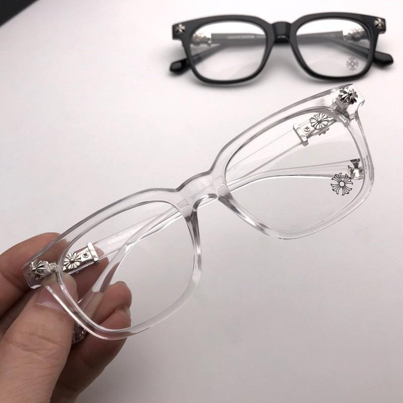 Chrome heart glasses with engraved pattern