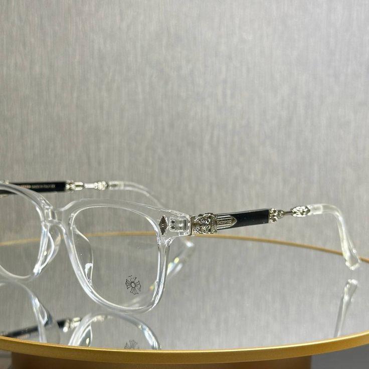 Trendy Chrome Heart Glasses – Bold and Stylish Eyewear for Men & Women, Perfect for Prescription Lenses with an Iconic Chrome Heart Design