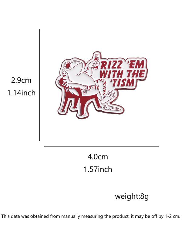 Cute Frog Design Brooch, Fashion Alloy Badge for Daily Clothing Decor, Trendy All-match & Exquisite Brooch for Birthday Gift