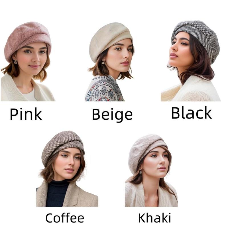 Women's Solid Color Newsboy Hat, Retro Style Beret Hat, Fashionable Hat for Women & Girls, Casual Trendy Hat for Daily Wear, Sports & Outdoor Accessories