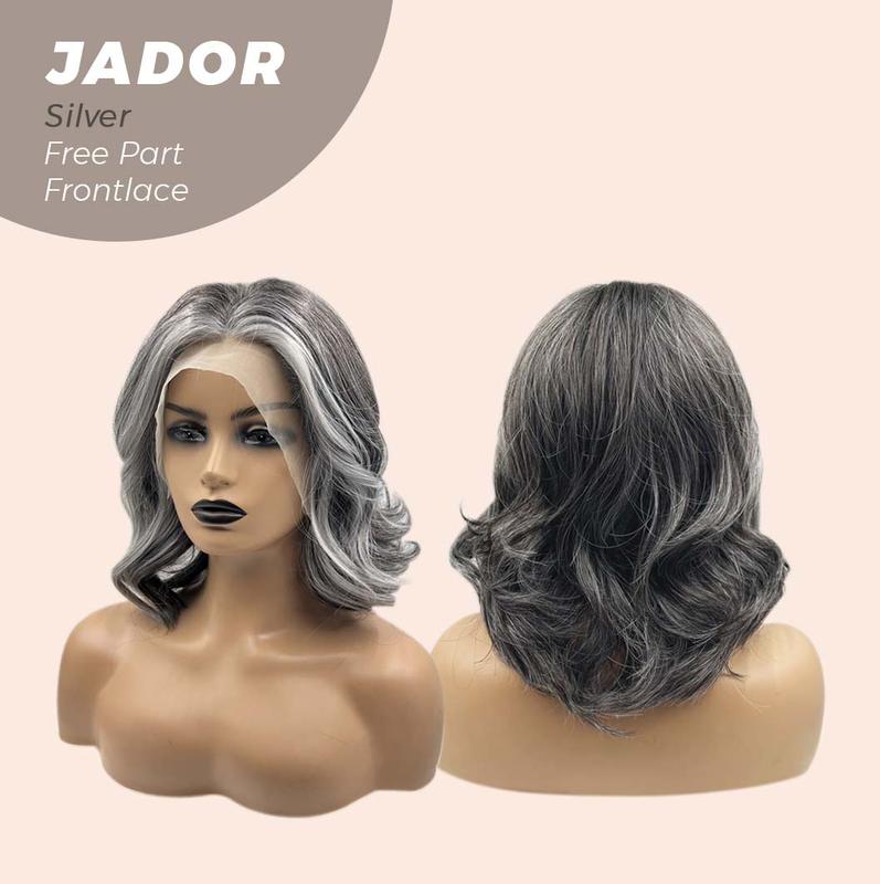 JBEXTENSION 10 Inches Mix Blonde Curly Lace Front Wig.Pre Plucked 13*3 HD Transparent Lace Frontal Handmade Futura Fiber Swiss Lace Synthetic Fiber Wig JADOR