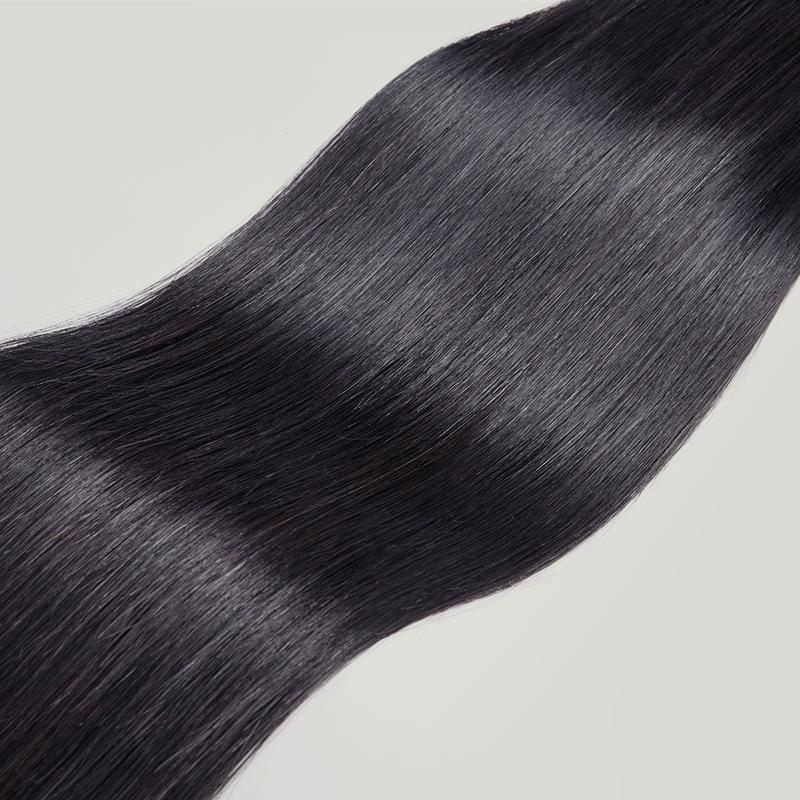 Frodio Ponypop Seamless Straight Ponytail Hairstyle 150%-Density Full Ponytail 100% Human Hair Extension