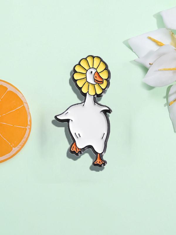 Cute Duck Design Brooch, Animal Design Pin for Women & Men, Fashion Brooch for Party, Daily Clothing Decor, Trendy All-match & Exquisite Brooch for Birthday Gift