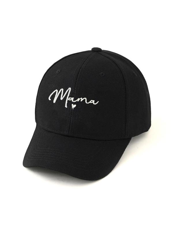 Unisex Cute Letters Mama Embroidered Baseball Cap for Summer, Trendy Minimalist Baseball Hat, Chic All-match Accessories for Daily Use for Women & Men