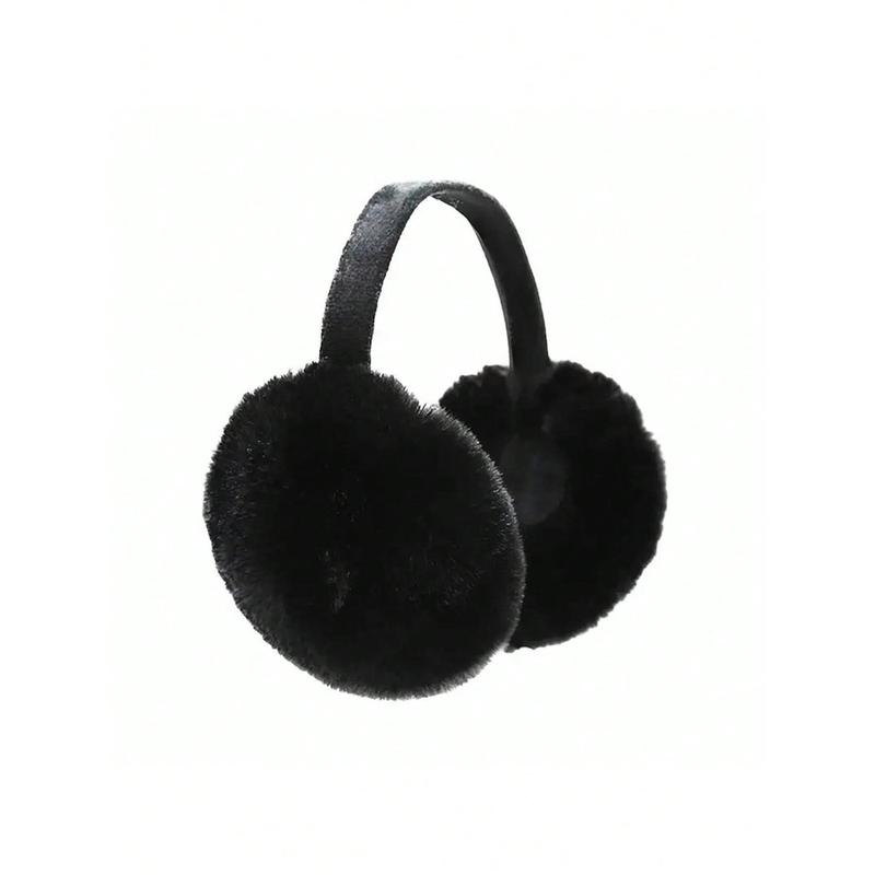 1pc Women's Winter Plush Ear Warmers With Foldable Ear Muffs Suitable For Cold Weather Halloween